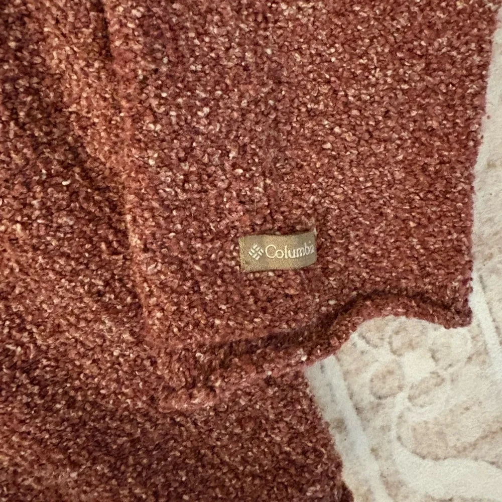 Columbia Brown Maroon V-Neck Sweater Size M Women’s